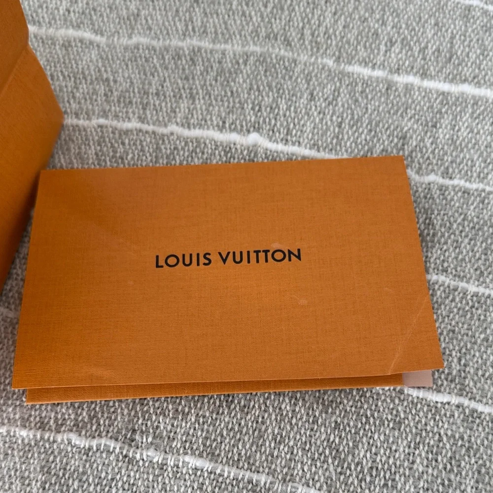 Louis Vuitton small Bag with Navy Handles with card